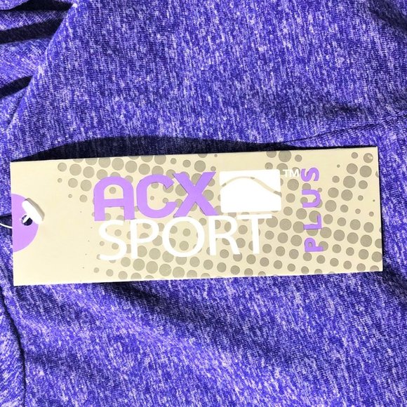 ACX Active Purple Zip Long Sleeve Top - Picture 8 of 8